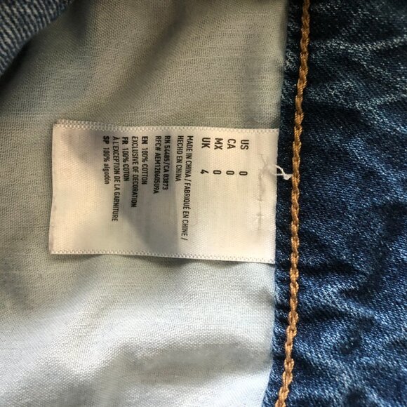 AMERICAN EAGLE DENIM SKIRT SIZE 0 - Picture 4 of 4